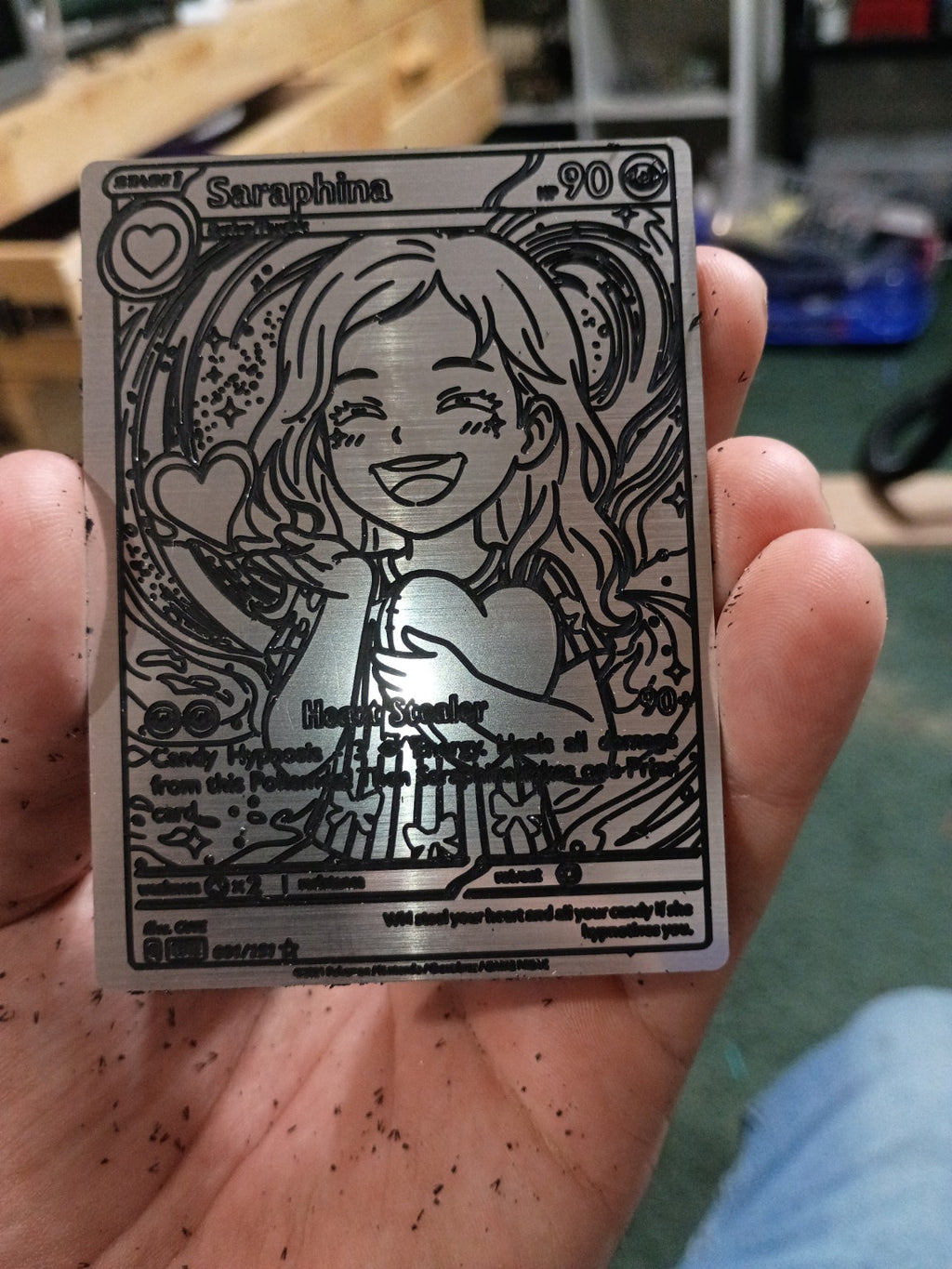 Personalized Saraphina trading card