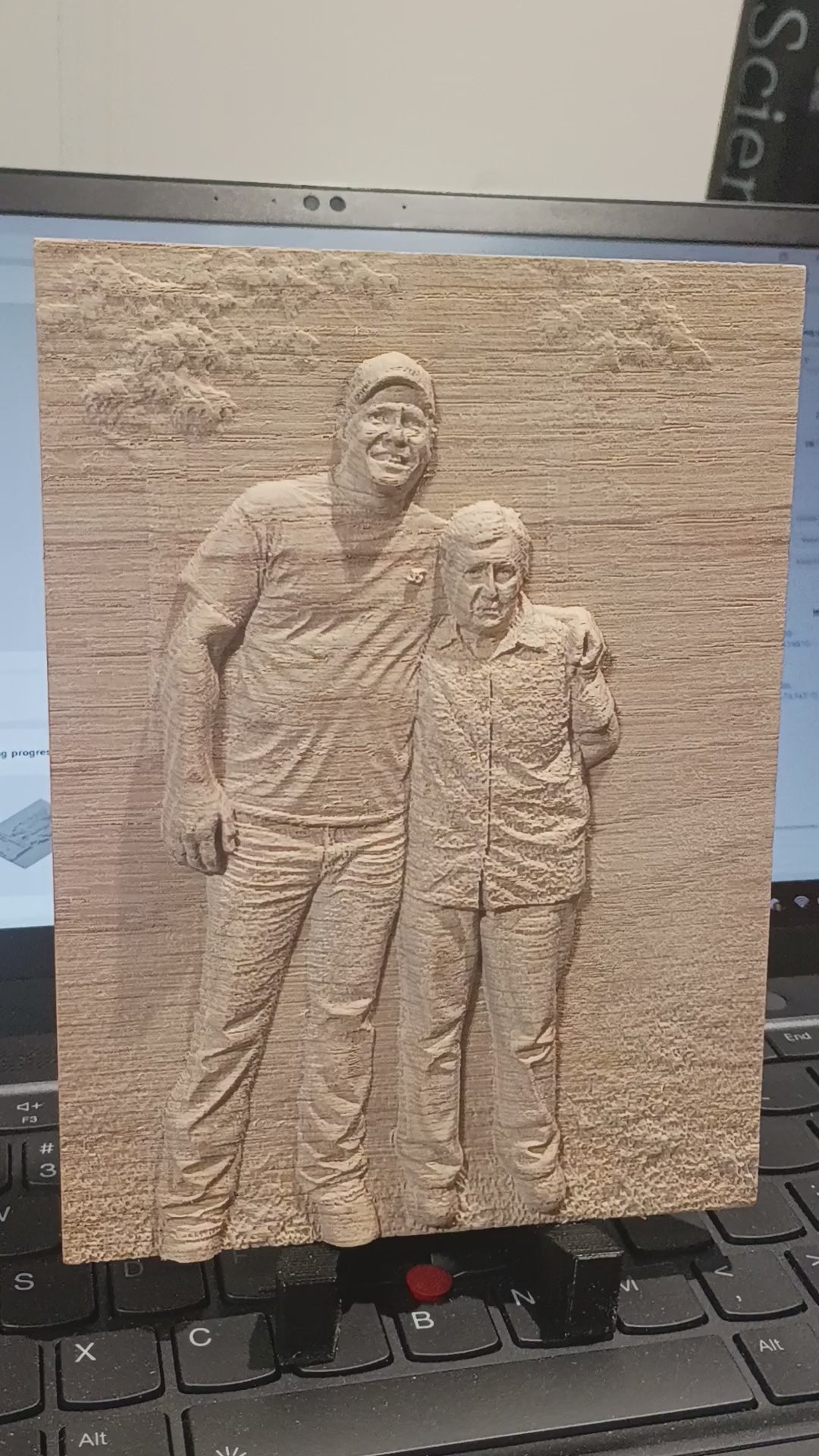 Custom Photo Relief Carving